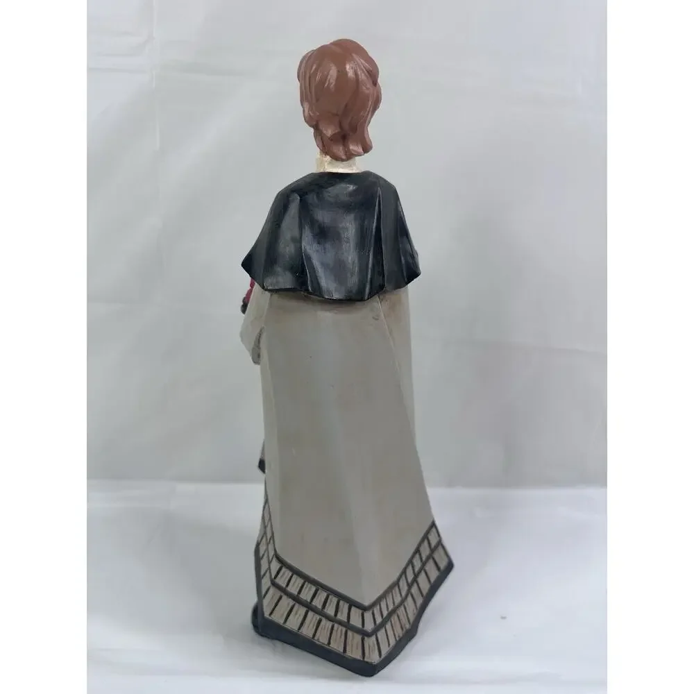 Pilgrim Figurine Folk Art Primitive Thanksgiving Fall Decor